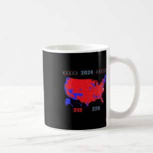 Mug Carte électorale 2024 Trump 312 Red 2024 Election 