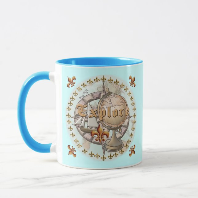 Mug Carte Explorateur (Gauche)