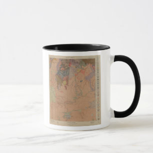 Mug Carte géologique, partie nationale de Yellowstone,