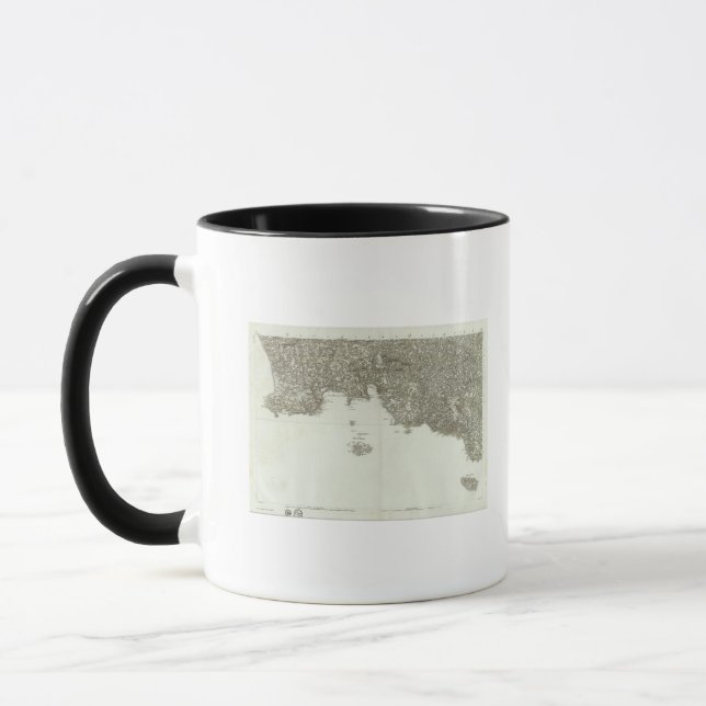 Mug Carte gravée de France 2 (Gauche)