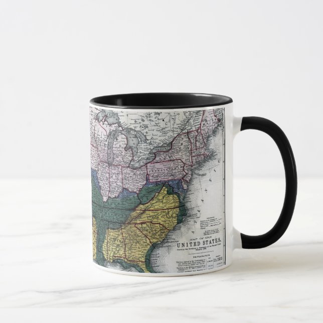 MUG CARTE : GUERRE CIVILE, 1864 (Droite)