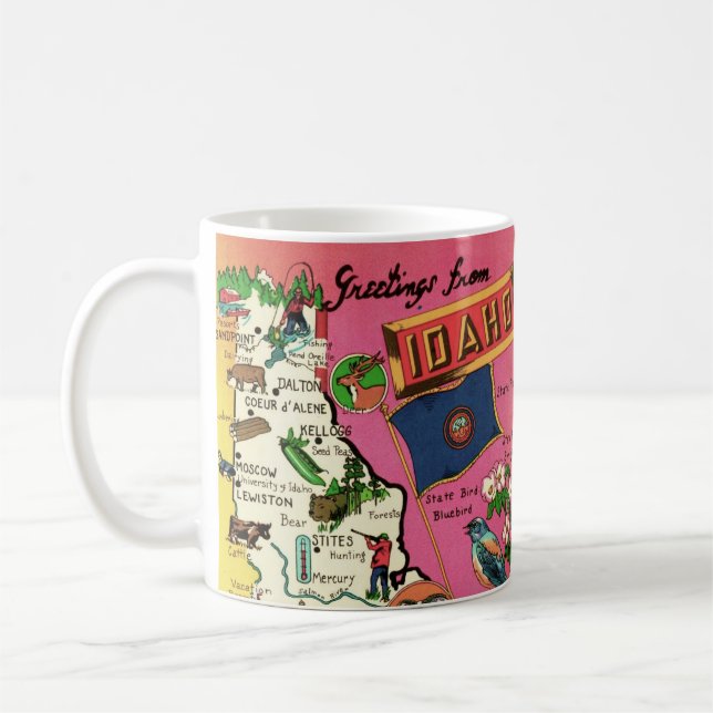 Mug Carte Idaho (Gauche)