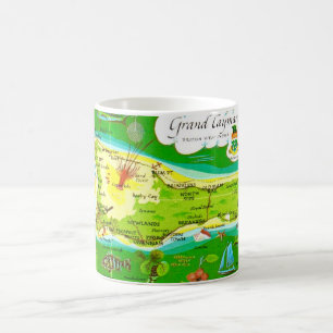 Mug Carte illustrée de Grand Cayman
