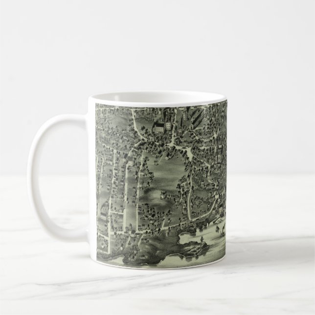 Mug Carte imagée vintage de Marblehead mA (1882) (Gauche)