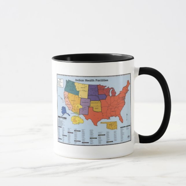 Mug Carte indienne d'installations sanitaires (Droite)