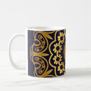 Mug Carte Invitation vintage avec motif Mandala. Déco