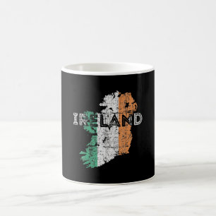 Mug Carte irlandaise et drapeau souvenir désespéré Irl