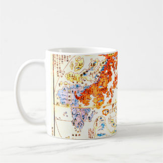 Mug Carte japonaise 1800 du monde