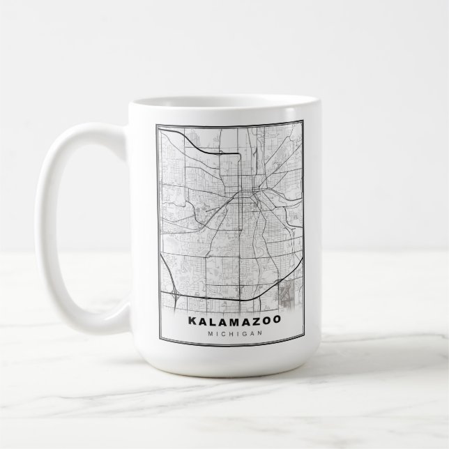 Mug Carte Kalamazoo (Gauche)