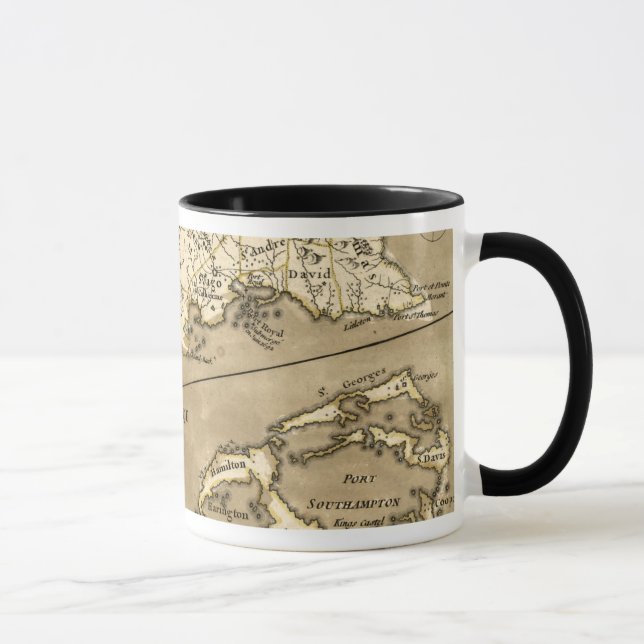 Mug CARTE : La JAMAÏQUE, 1767 (Droite)