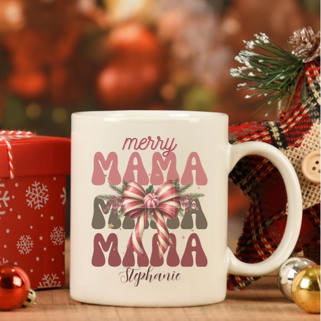 Mug carte mère rétro arc de Noël (Créateur téléchargé)
