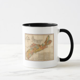 Mug Carte minérale de l'église de la Nouvelle-Écoss