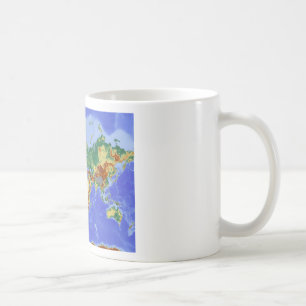 Mug Carte mondiale géographique internationale