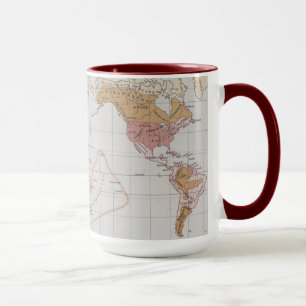 Mug Carte montrant les langues du monde