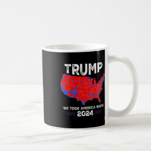 Mug Carte Patriotique Rouge Et Bleu Drôle Ventilateur