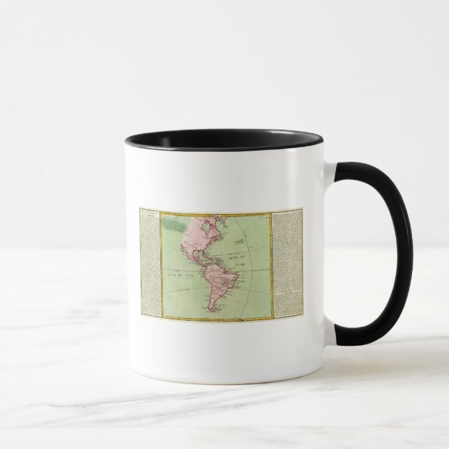 Mug Carte physique des Amériques (Droite)