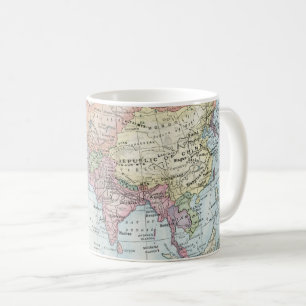 Mug Carte politique de l'Asie (1916)