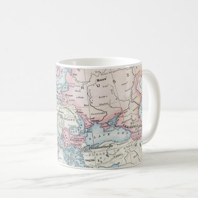 Mug Carte politique de l'Europe (1916) (Devant droit)