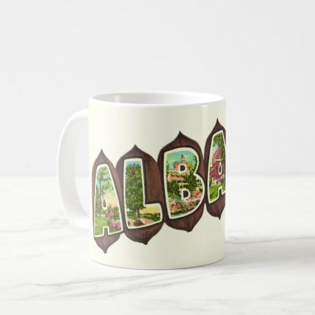 Mug Carte postale ancienne d'Albany Géorgie (Devant gauche)
