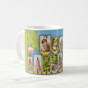 Mug Carte postale ancienne de Caroline du Nord