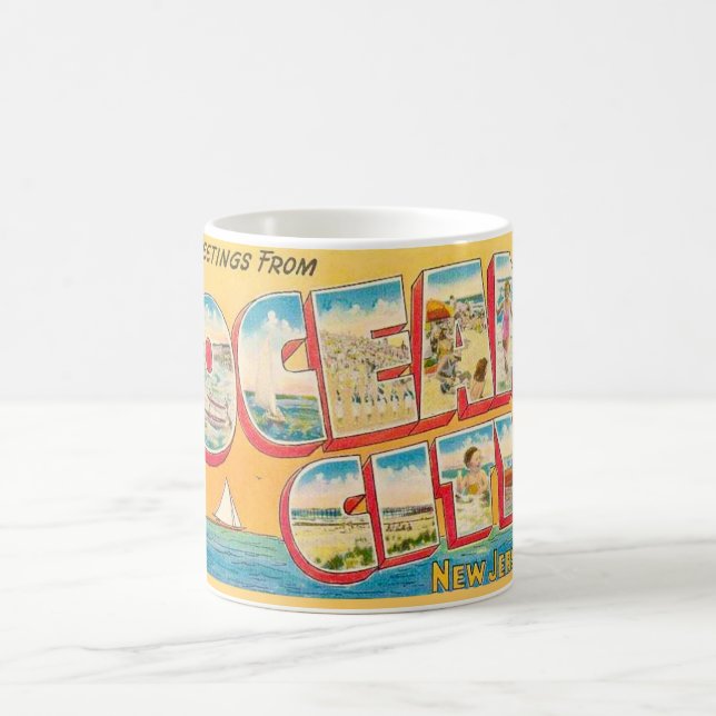 Mug Carte postale ancienne d'Ocean City NJ (Centre)