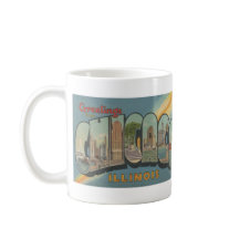 Carte postale Chicago Big Letter 1944