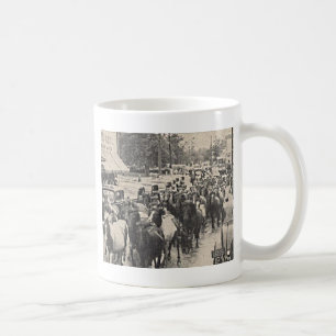 Mug Carte postale Chincoteague Pony Vintage 1941