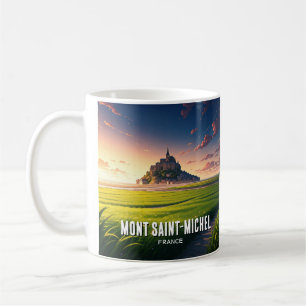 Mug Carte postale coucher de soleil du Mont Saint-Mich