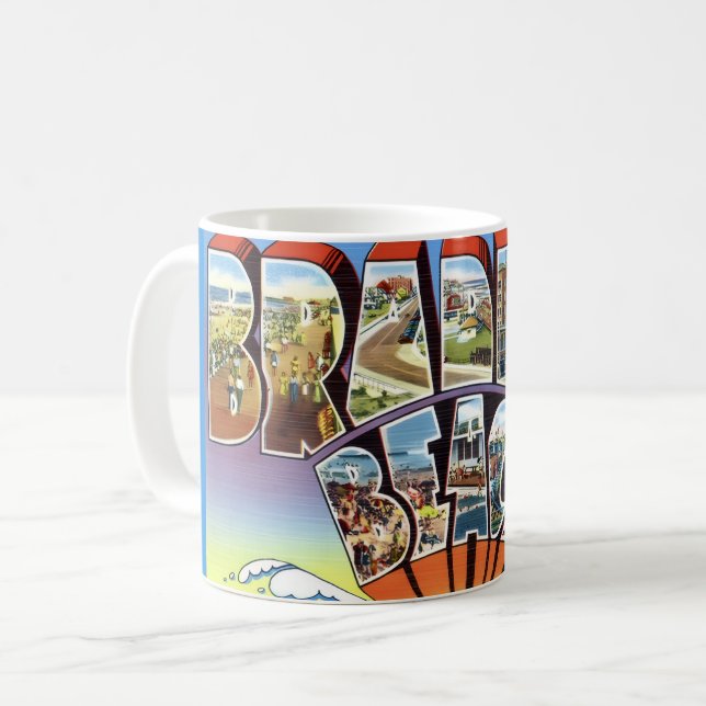 Mug Carte postale de Bradley Beach  NJ (Devant gauche)