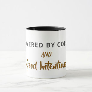 Mug Carte postale de citation de café minimaliste   Dr