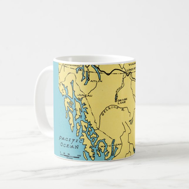 Mug Carte postale de l'Alaska (Devant gauche)