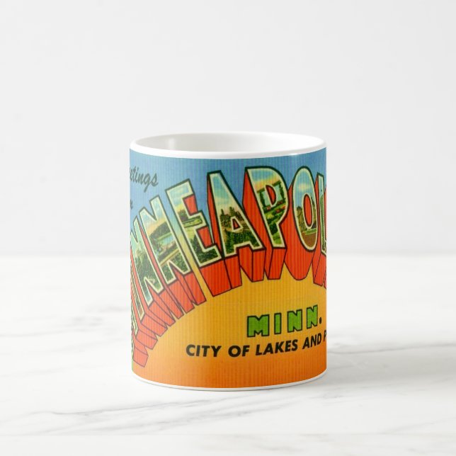 Mug carte postale de Minneapolis (Centre)
