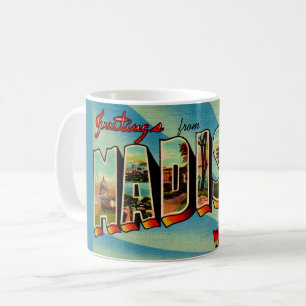 Mug Carte postale de salutation Madison Wisconsin