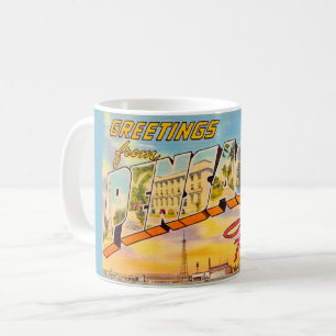 Mug Carte postale de salutations Pensacola Floride 