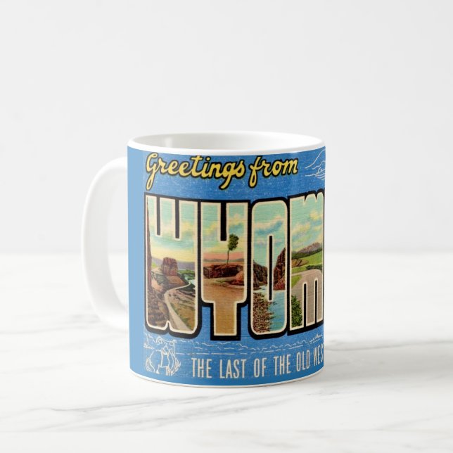 Mug Carte postale de voeux Wyoming (Devant gauche)