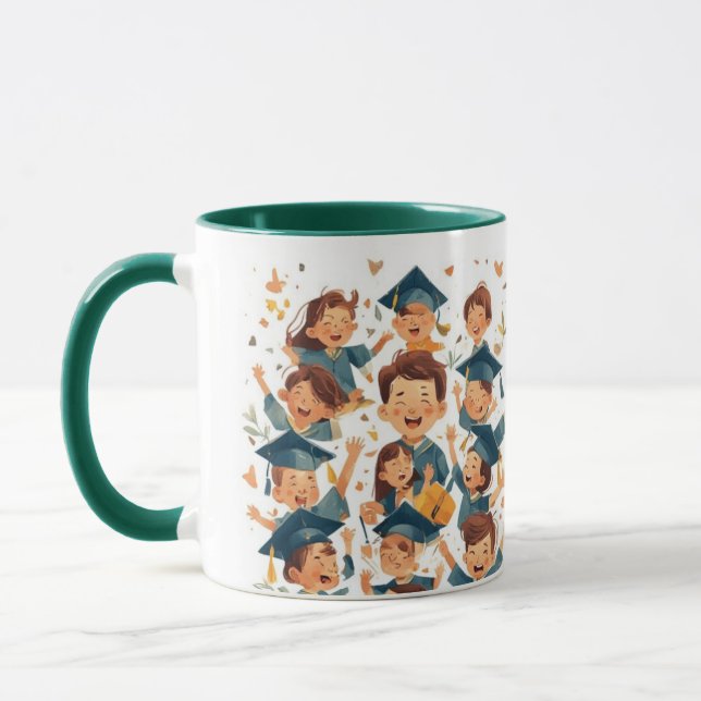 Mug Carte postale du jour de la remise des diplômes (Gauche)