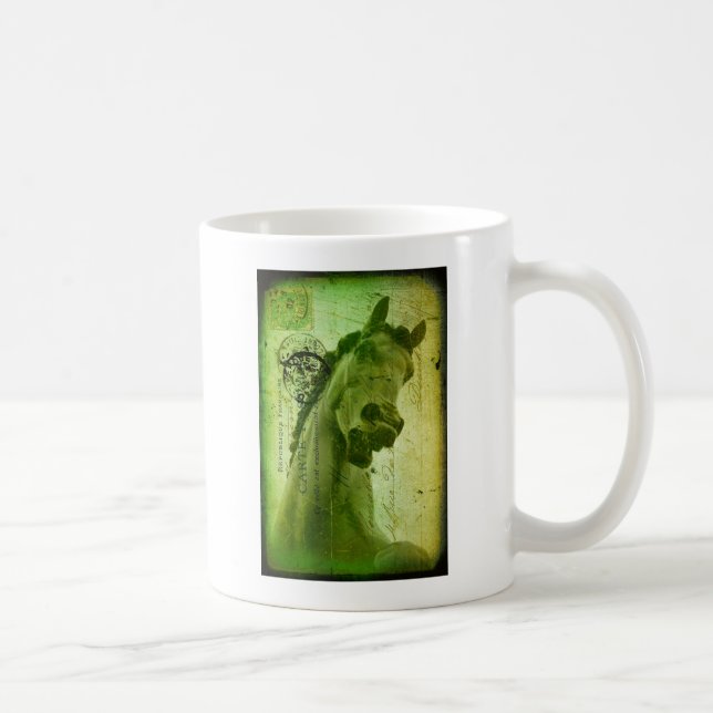 Mug Carte Postale Grunge Horse (Droite)