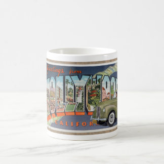 Mug CARTE POSTALE HOLLYWOOD vintage PLUS