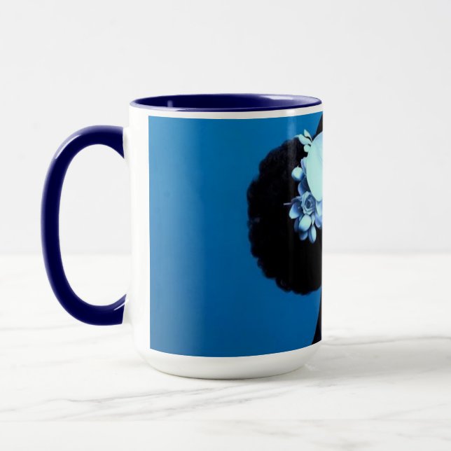 Mug Carte postale Lady Blue (Gauche)