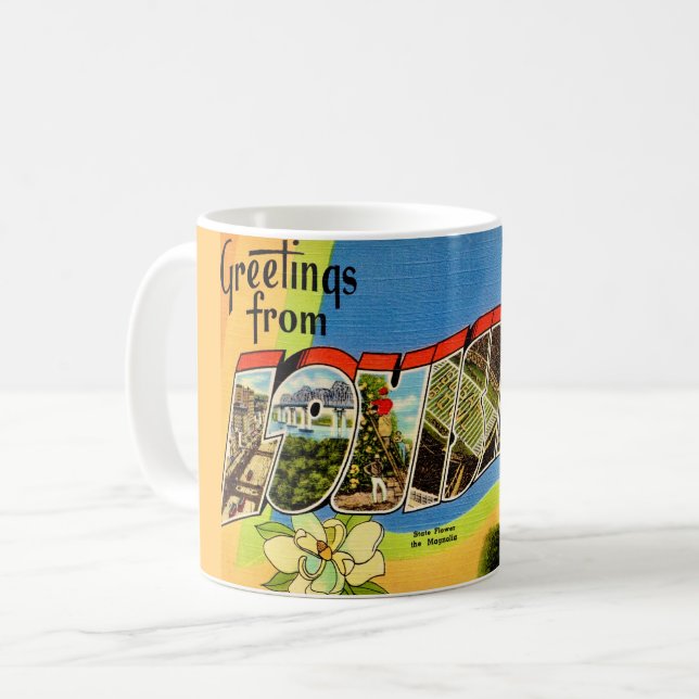 Mug Carte postale Louisiana Greming (Devant gauche)