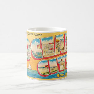 Mug Carte postale NJ vintage Ocean City