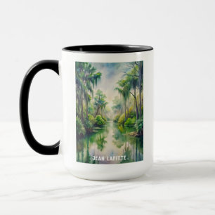 Mug Carte postale Peinture aquarelle Jean Lafitte Park