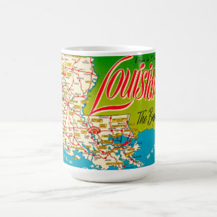 Mug Carte postale rétro de Louisiane