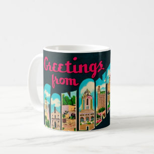 Mug Carte Postale Rétro de San Antonio