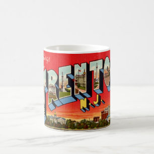 Mug Carte postale rétro de Trenton NJ