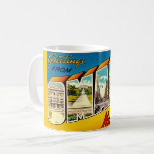 Mug Carte postale Retro Omaha Nebraska