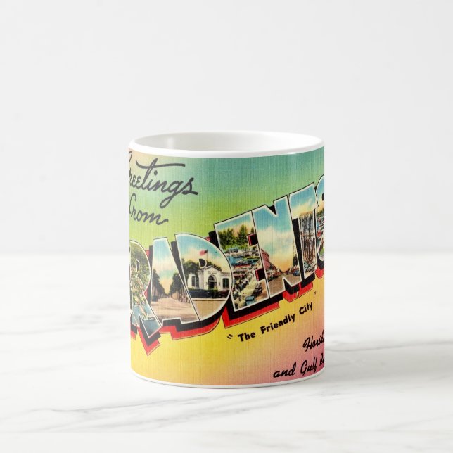 Mug Carte postale vintage Bradenton FL (Centre)