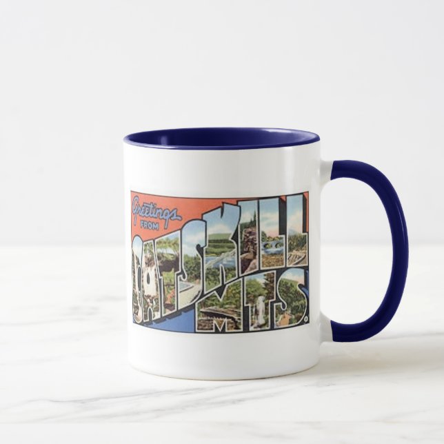 Mug Carte postale vintage Catskill Mts (Droite)