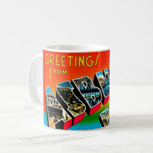 Mug Carte postale vintage d'Asbury Park NJ
