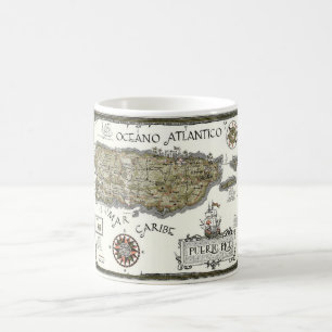 Mug Carte postale vintage de Porto Rico
